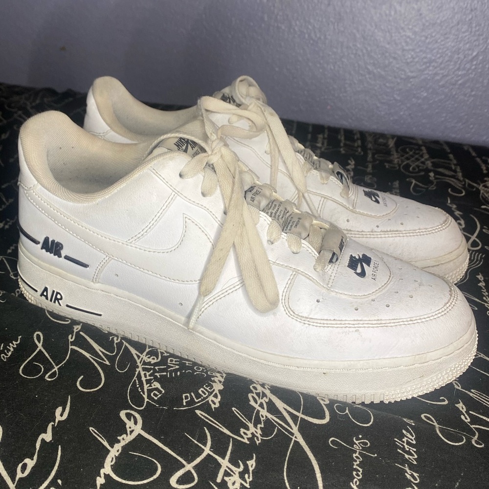 White and black Air Force 1s